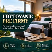 Ubytovanie pre firmy v Komárne – pracovníci, služobné cesty, dlhodobé pobyty